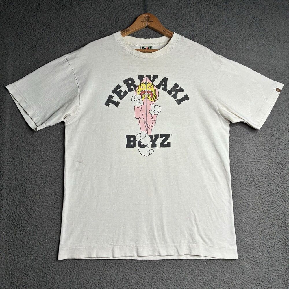 Vintage Teriyaki Boyz Bape Bathing Ape T Shirt Kanye West Nigo Men’s Large Japan